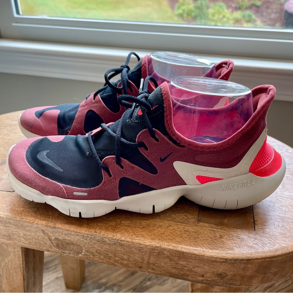 Nike Free Cedar Black RN 5.0 2019 Athletic Running Shoes AQ1289-600 Size 7